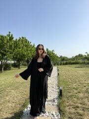 Gofre Kimono Takım Siyah - M
